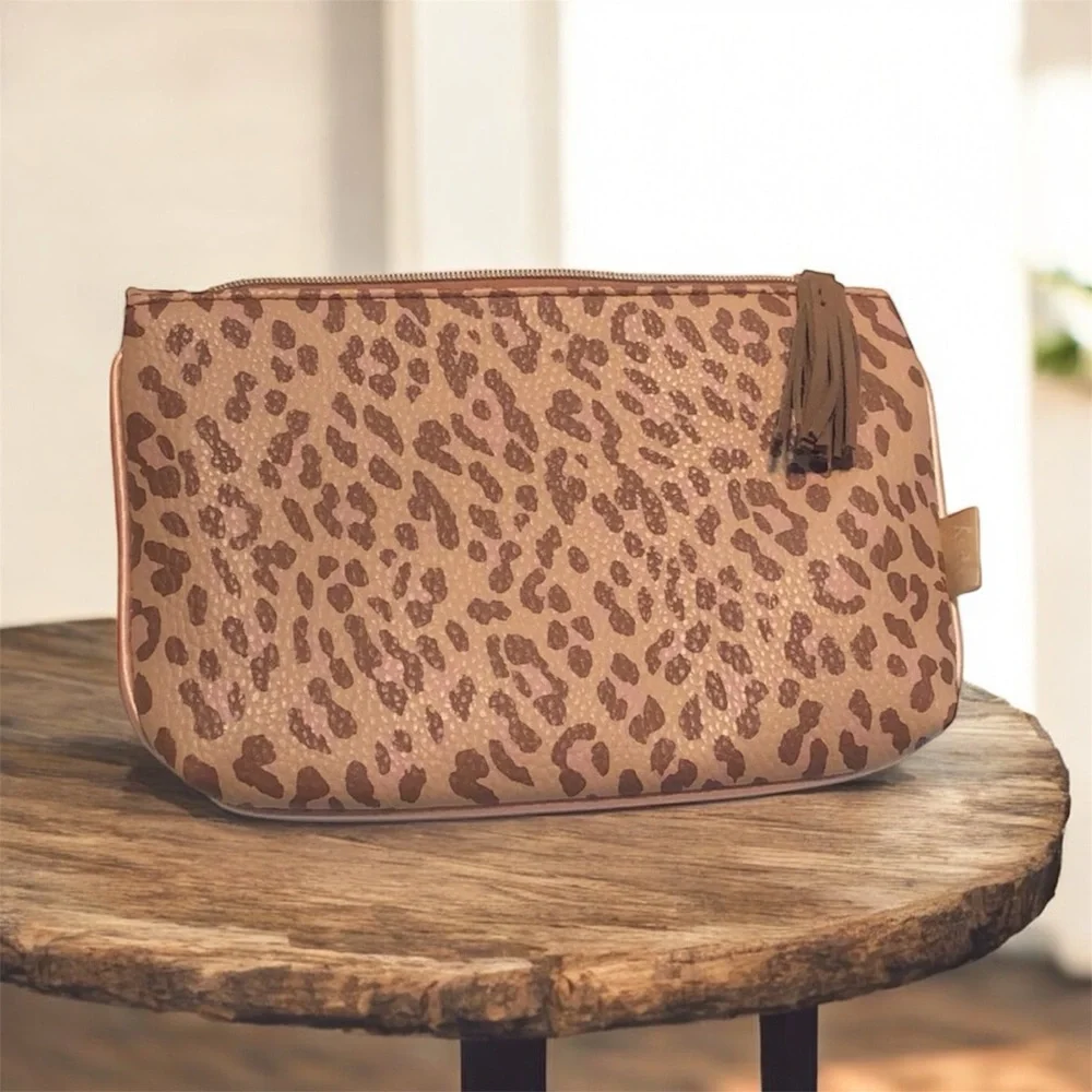 New Leopard Print Makeup Bag